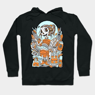 Cute Skeleton Travel Happy Thoughts Hoodie